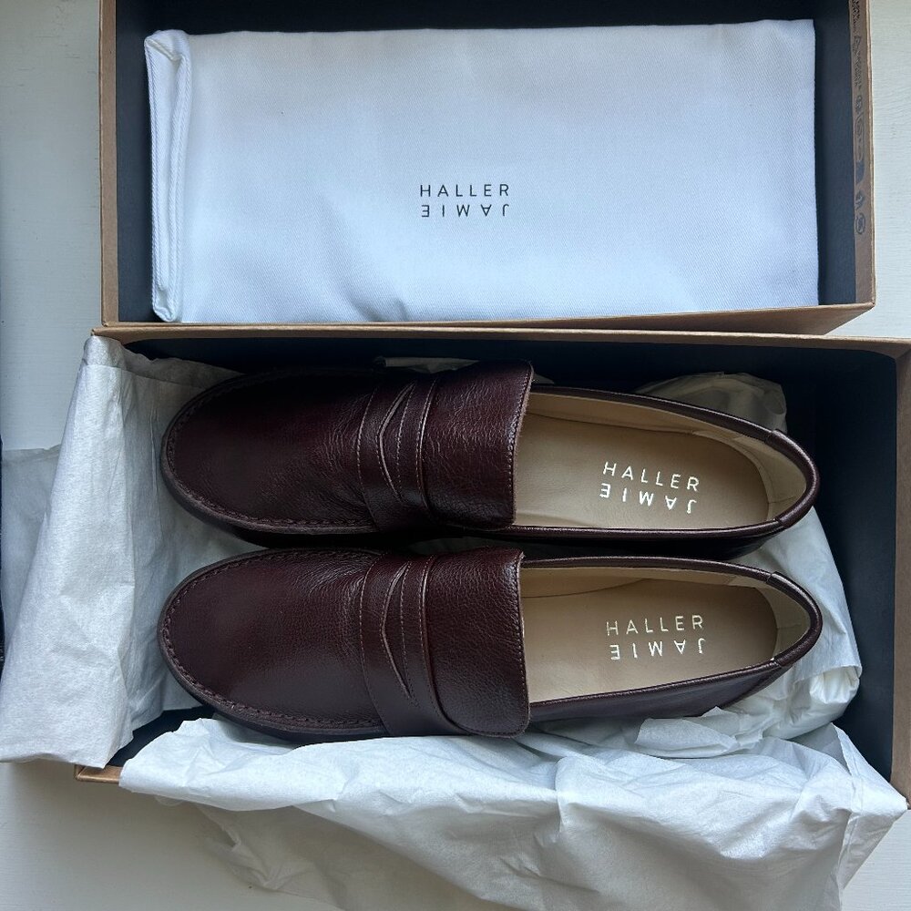 Jamie Haller Penny Loafer in Oxblood